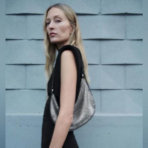 ZARA SPARKLY SHOULDER BAG - Picture 3 of 11